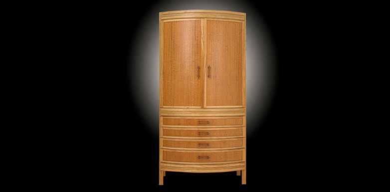 Lacewood and Cherry Jewelry cabinet