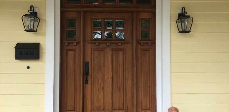 Walnut Door finish 13 coats Epifanes